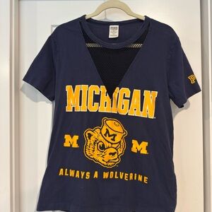 PINK Victoria's Secret Michigan Wolverines T-Shirt
